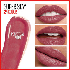 MAYBELLINE Super Stay 24 bálsamo hidratante mantiene labios suaves durante el color.