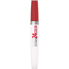 MAYBELLINE Super Stay 24: barra color saturado en primer plano para todo el día.