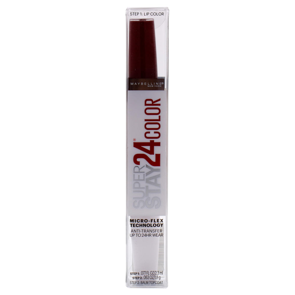 Tono rojo intenso Maybelline Super Stay 24 Keep Up The Flame.