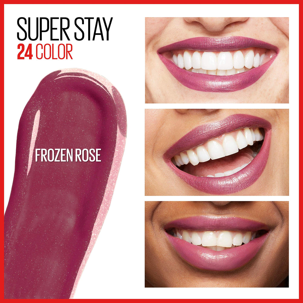 Maybelline Super Stay 24 dos pasos, combinación de color intenso y cuidado.