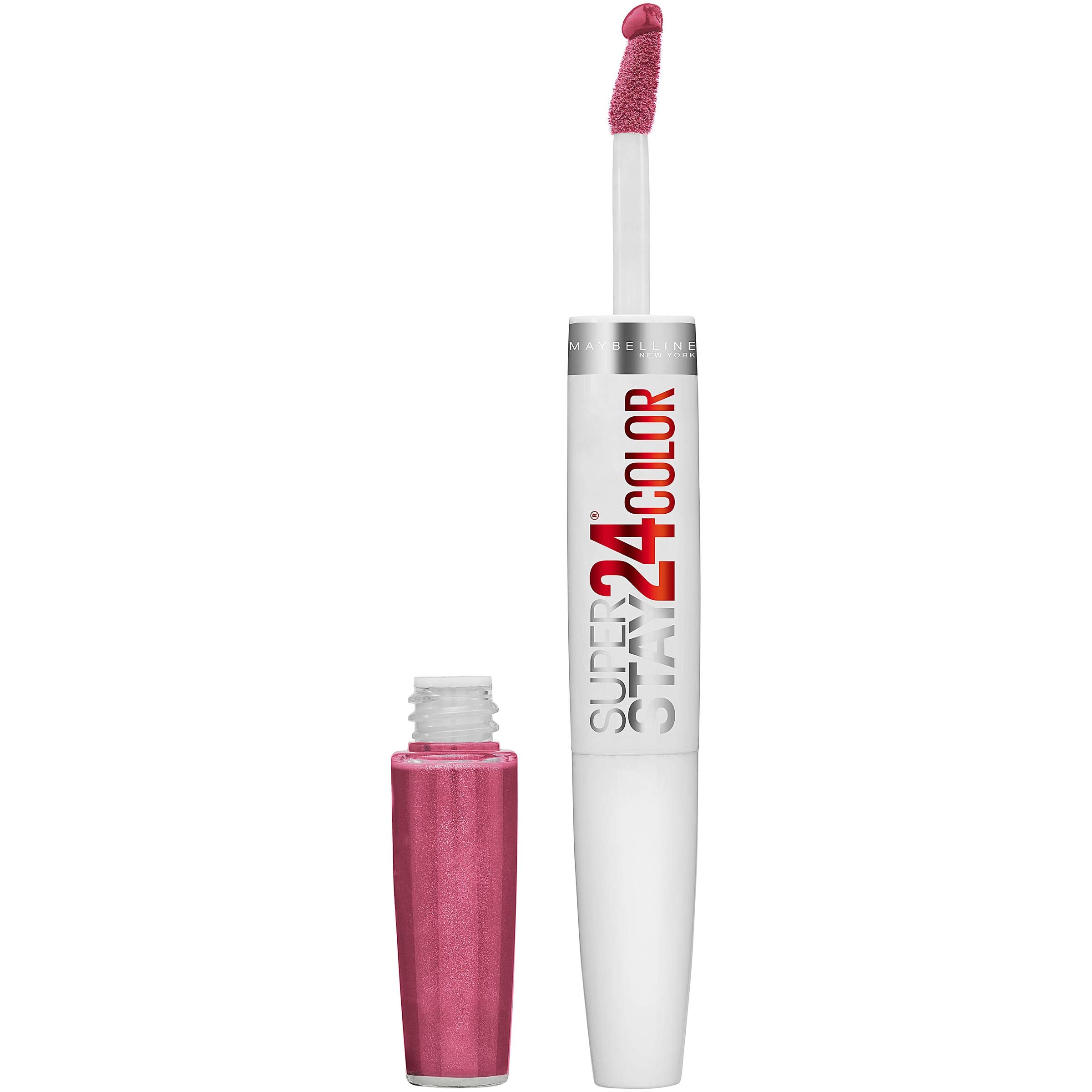 Maybelline Super Stay 24: aplicador de precisión para color intenso y duradero.