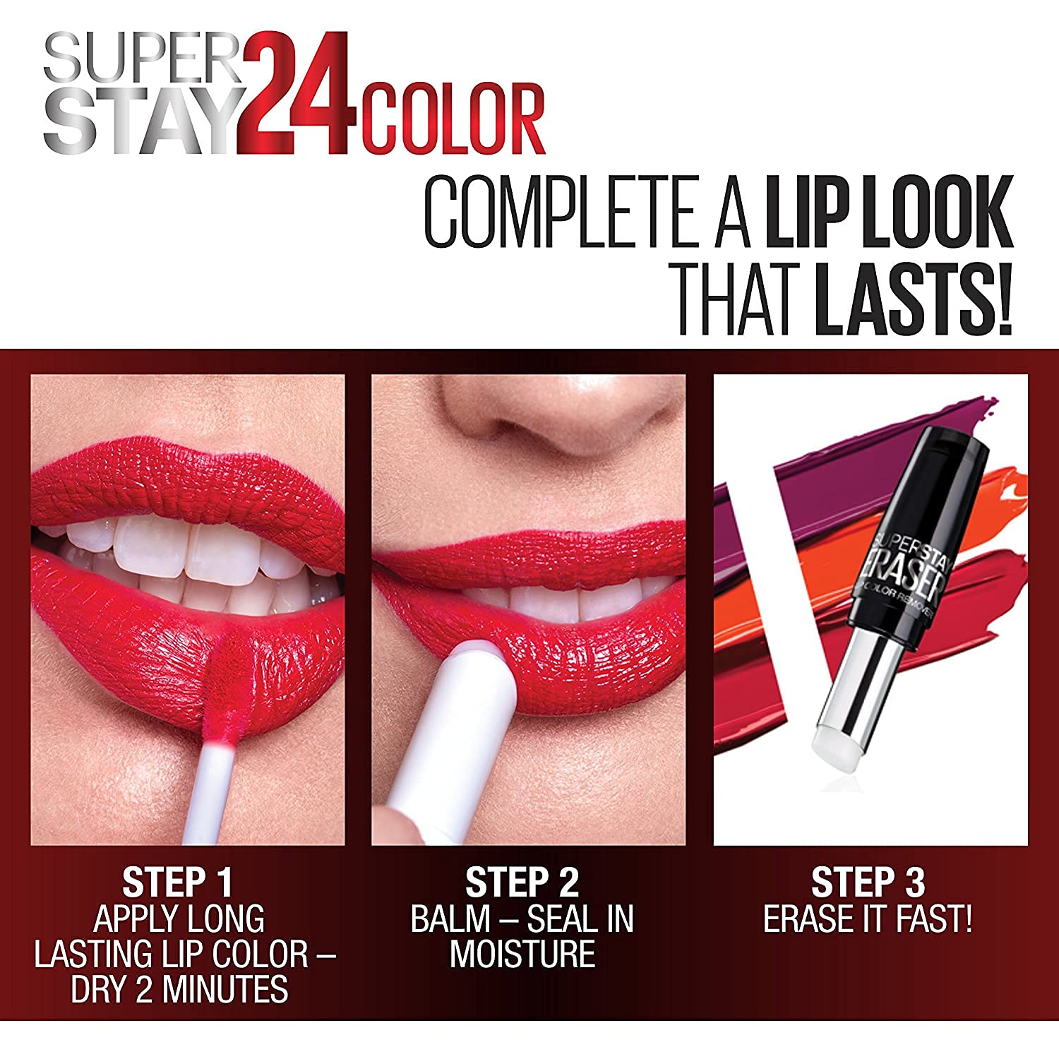 Maybelline Super Stay 24; empaque puede variar según la colección.