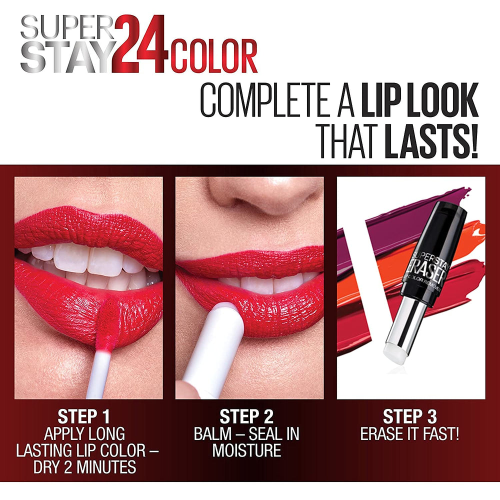 Maybelline Super Stay 24; empaque puede variar según la colección.