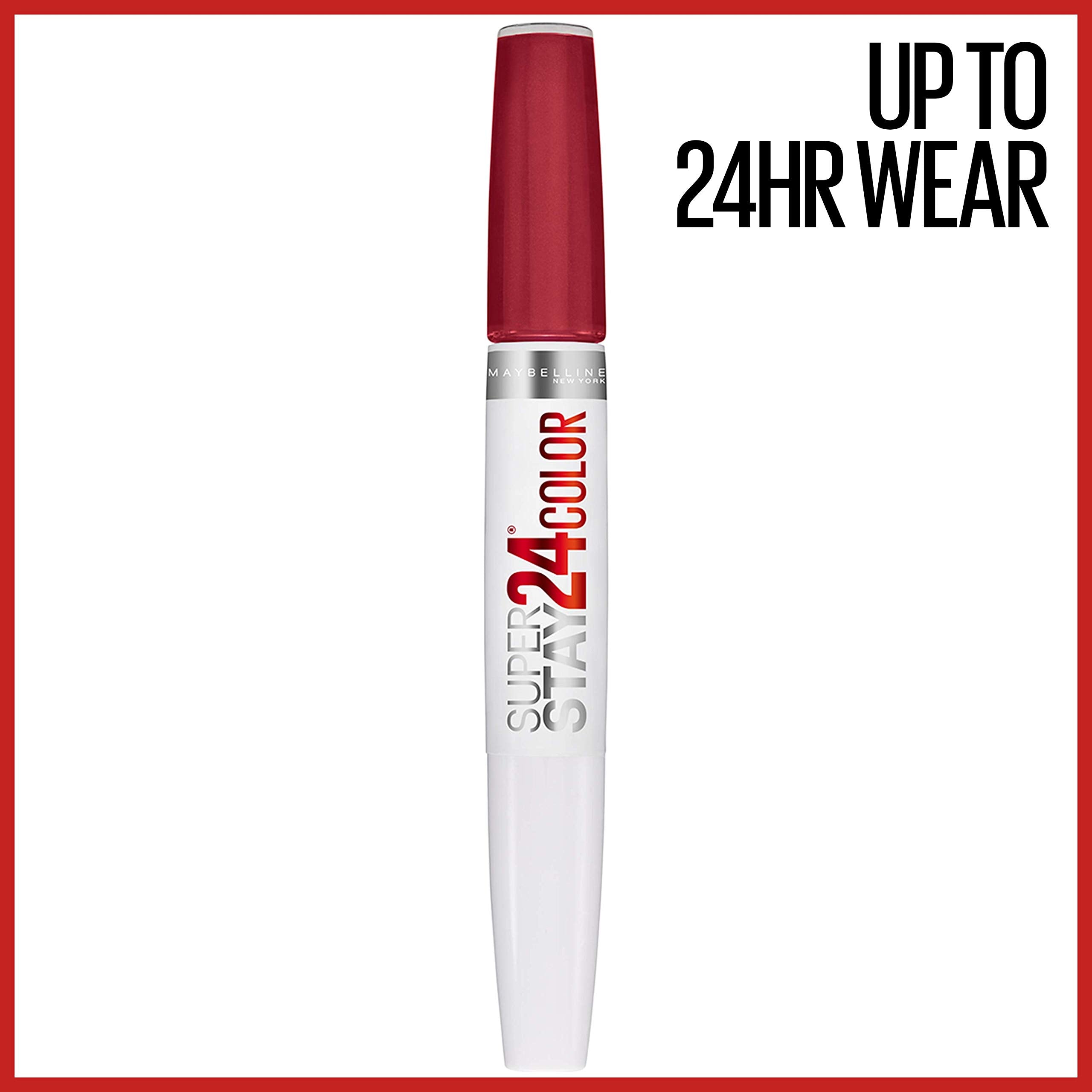 Maybelline Super Stay 24 con tecnologia micro flex para mayor suavidad.