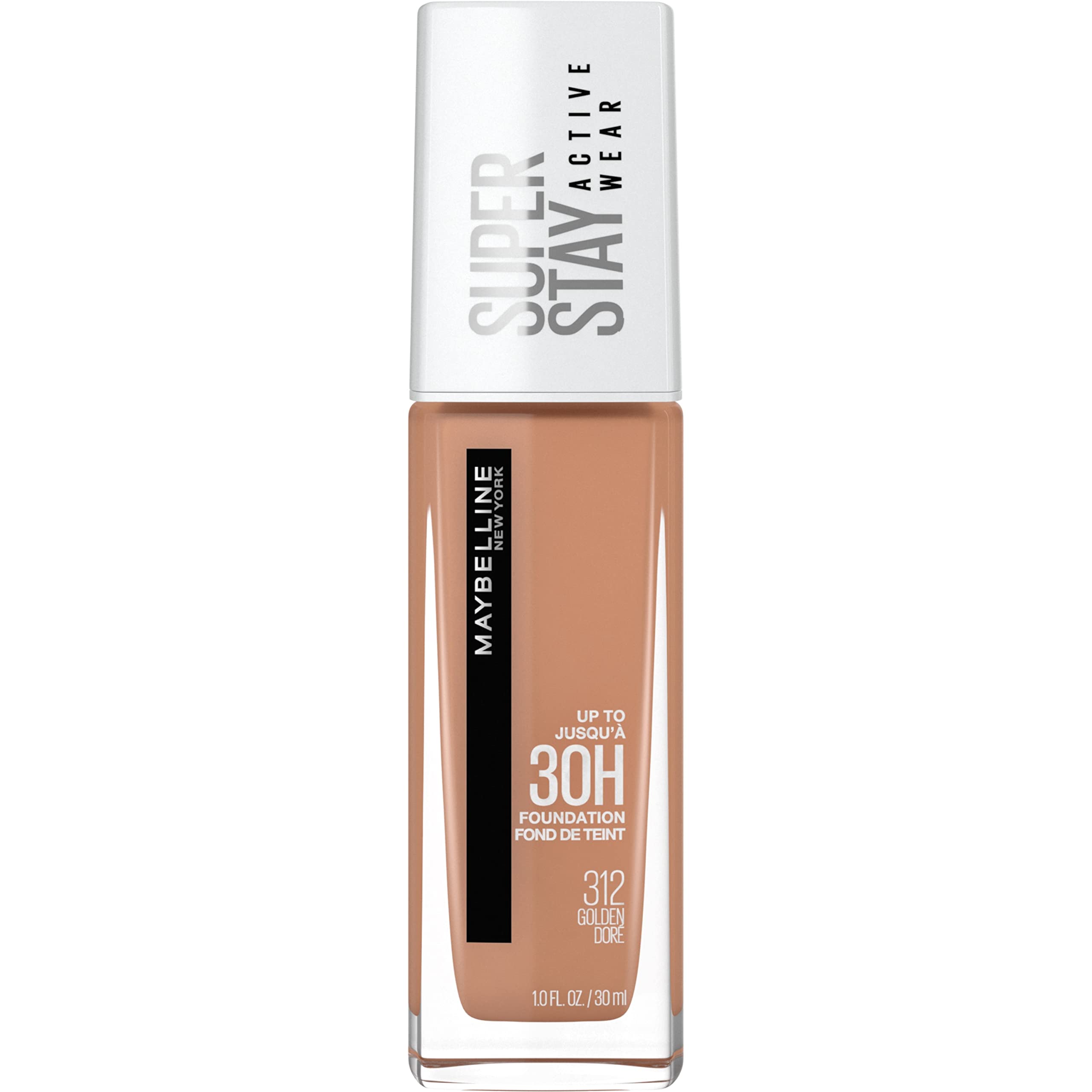 Maybelline Super Stay: botella de fundación con cobertura total para un acabado duradero