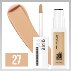 Corrector líquido Maybelline con acabado mate natural para un aspecto uniforme.