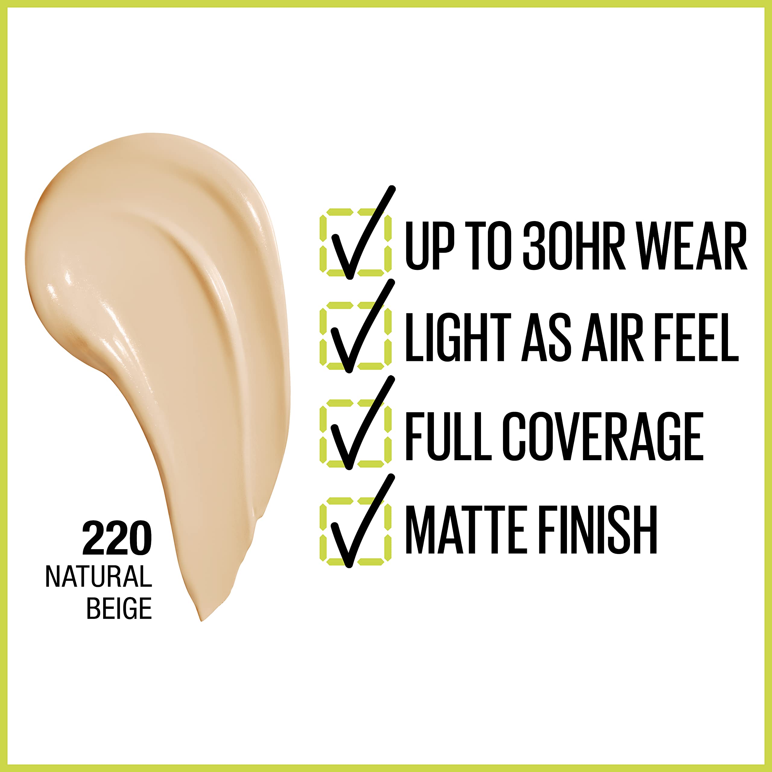 Textura ligera de Maybelline Super Stay, piel suave y cómoda