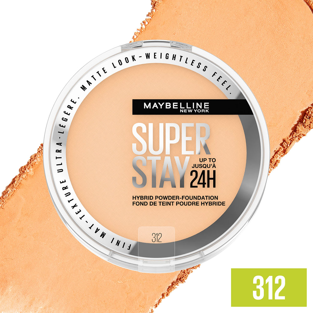 Maybelline Super Stay Gama de 16 tonos para encontrar tu coincidencia.
