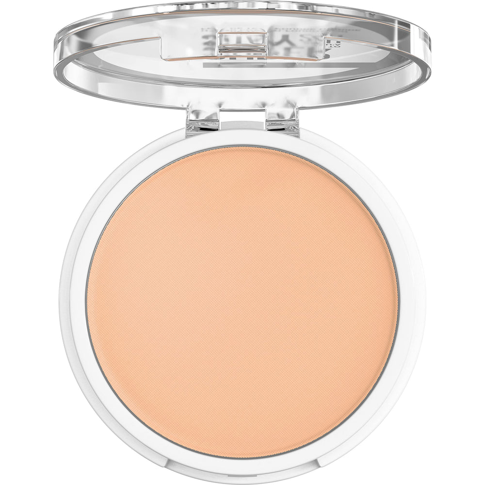Maybelline Super Stay Hybrid polvo, aplicación suave para un acabado mate.