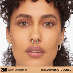 Cobertura ajustable para look natural o más cubriente