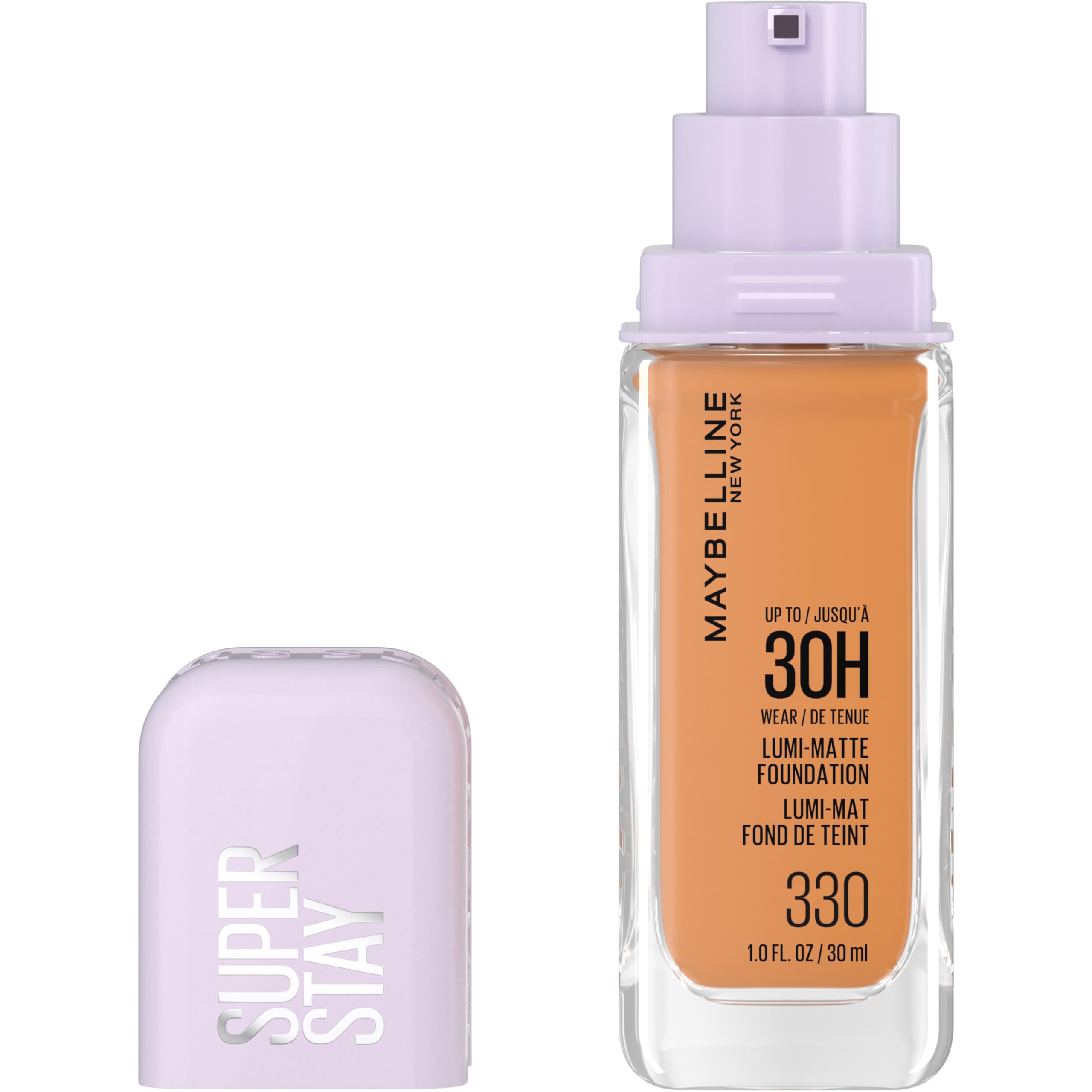Maybelline Super Stay Lumi-Matte Foundation en botella para un acabado uniforme todo el día
