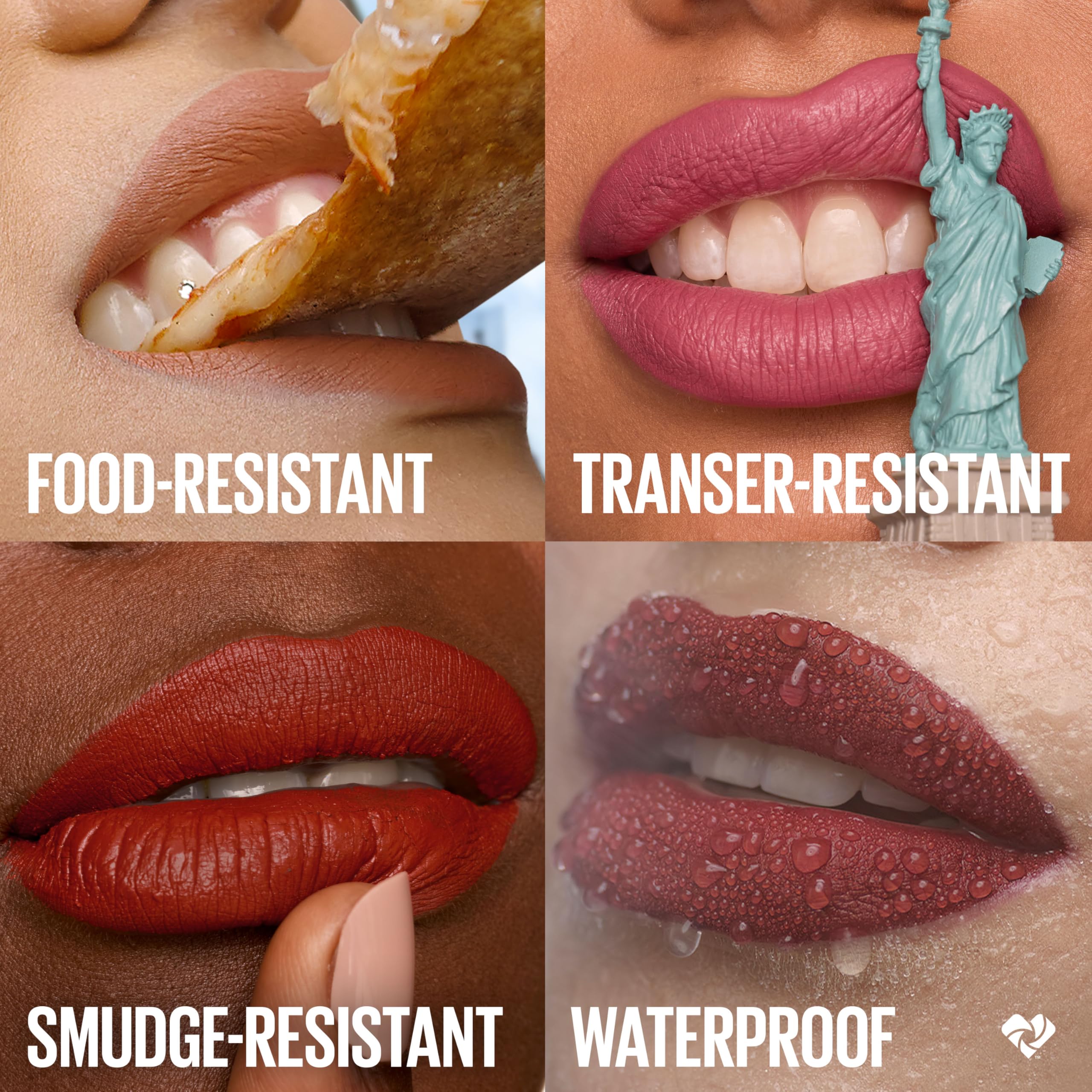 MAYBELLINE Super Stay Matte Ink, resistencia al agua para días activos