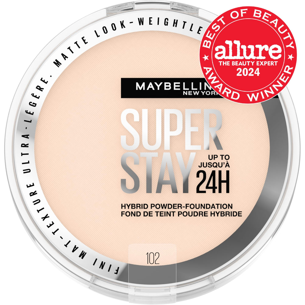 Muestra de Maybelline Super Stay, polvo base cobertura media para pieles diversas
