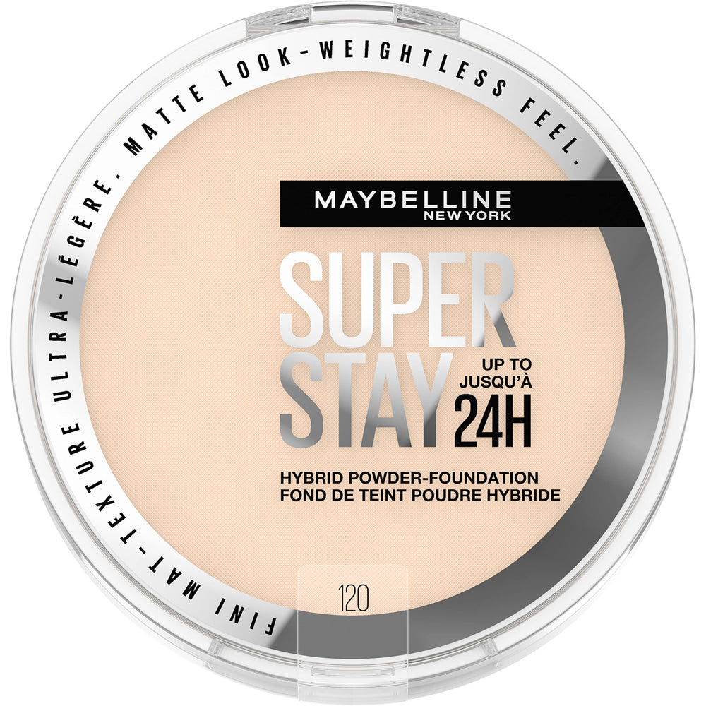 Maybelline Super Stay Polvo Base Híbrido, cobertura media para piel natural.