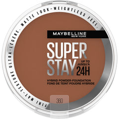 Maybelline Super Stay polvos híbridos con cobertura mate 360 para uso diario.