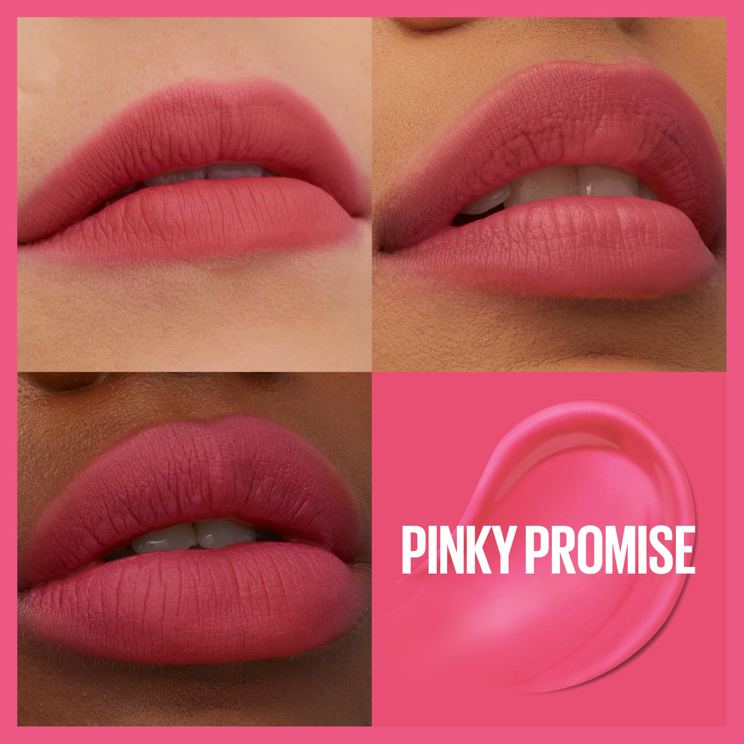 MAYBELLINE Teddy Tint Promesa Rosada, tono suave para labios naturales