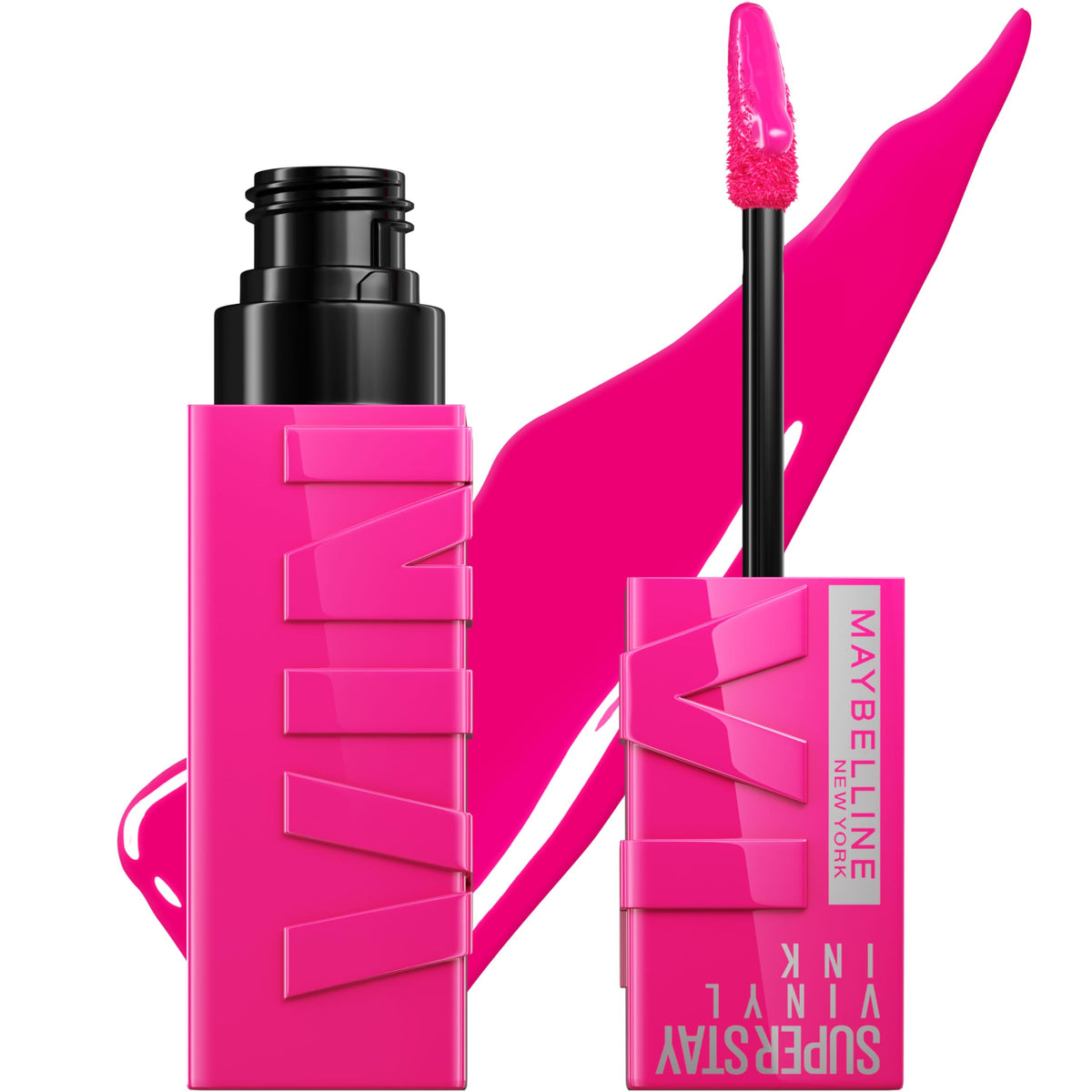 Maybelline Super Stay Vinyl Ink, aplicador de felpa para una aplicación precisa y duradera.