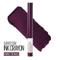 Maybelline SuperStay Ink Crayon Matte acabado mate de larga duración para labios.