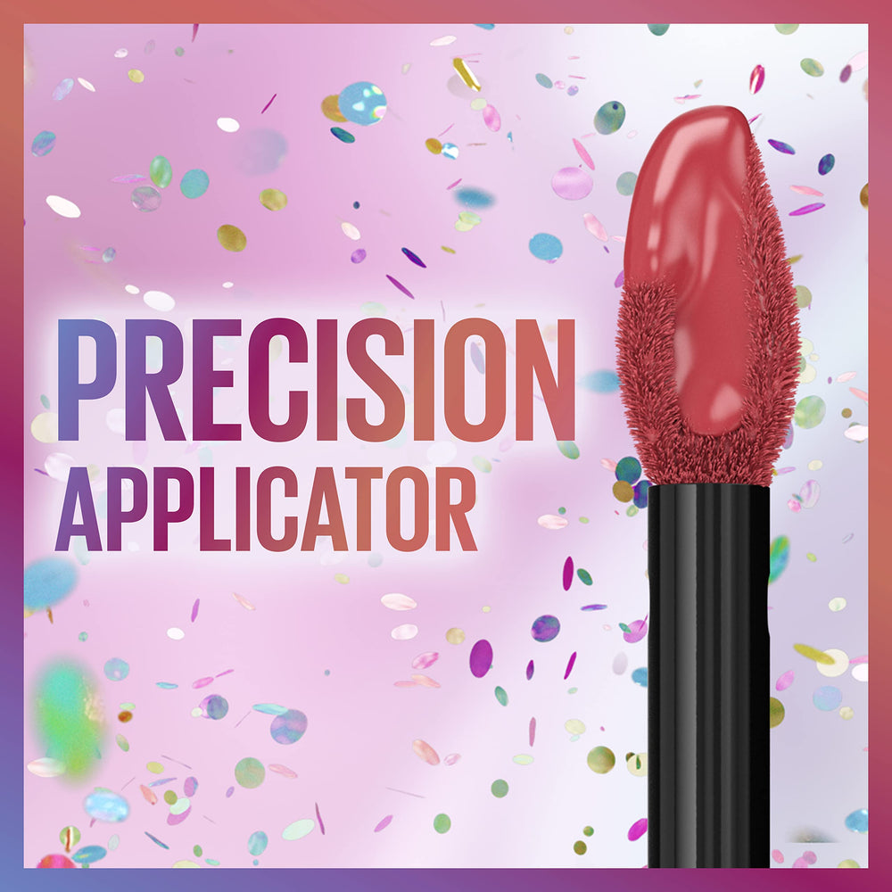 MAYBELLINE SuperStay Matte Ink, aplicación en una pasada para un color preciso.
