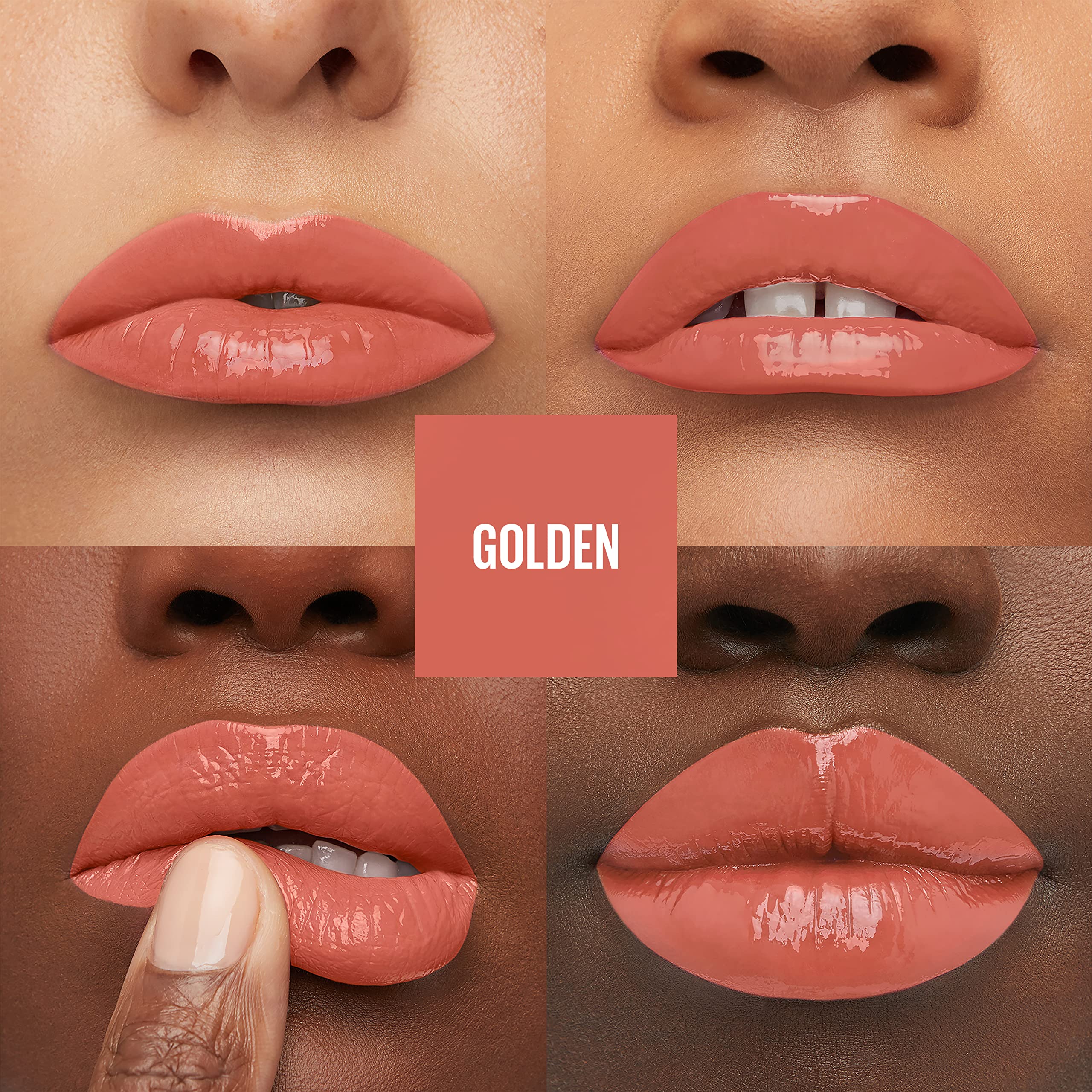 Maybelline Super Stay Vinyl Ink nude suave para look diario de labios.