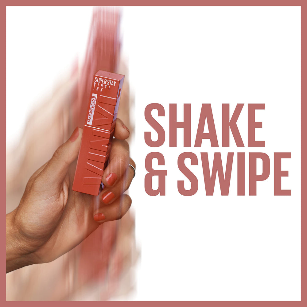Maybelline Super Stay Vinyl Ink: fórmula vegana para una aplicación suave.