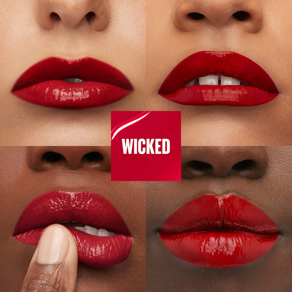 Maybelline Vinyl Ink labios rojo intenso ofrece color duradero y acabado vinílico