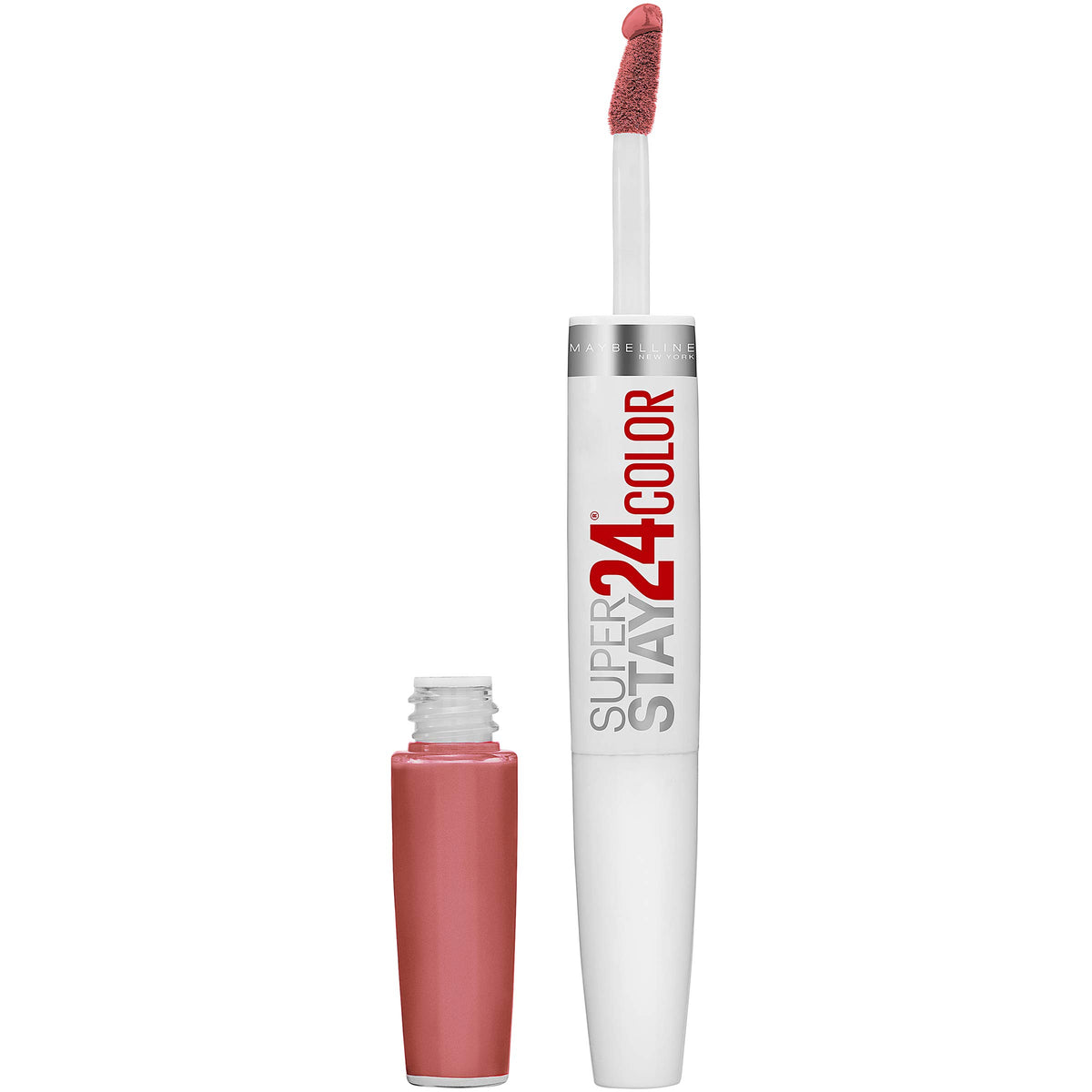 Maybelline Super Stay 24 labial líquido 24h con color intenso e hidratación.