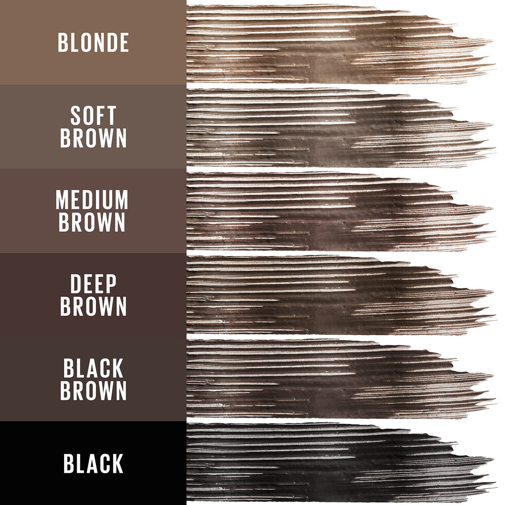 Tono marrón oscuro realza el color natural de las cejas con Maybelline