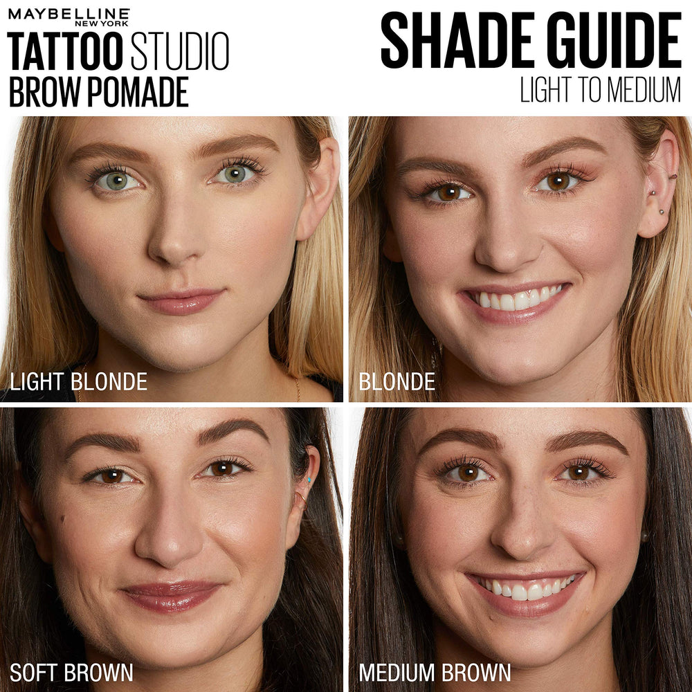 MAYBELLINE TattooStudio Cejas: fijación 24 horas sin transferir