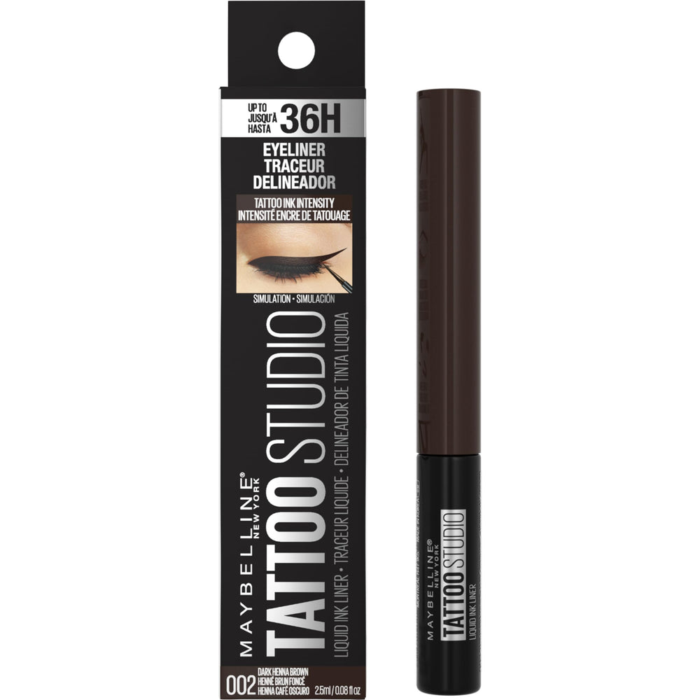 Maybelline TattooStudio delineado listo para looks de día o noche