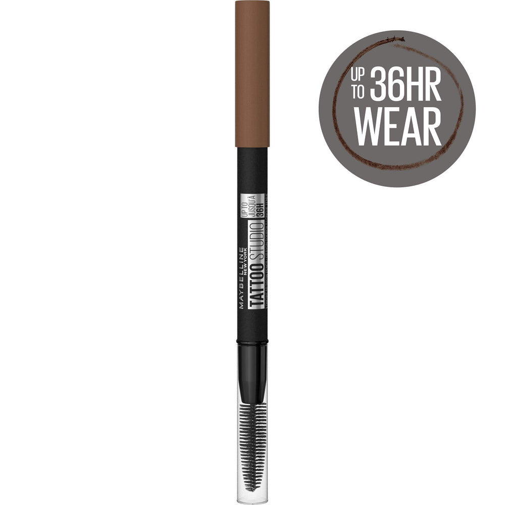 Maybelline TattooStudio tono marrón suave para cejas naturales.