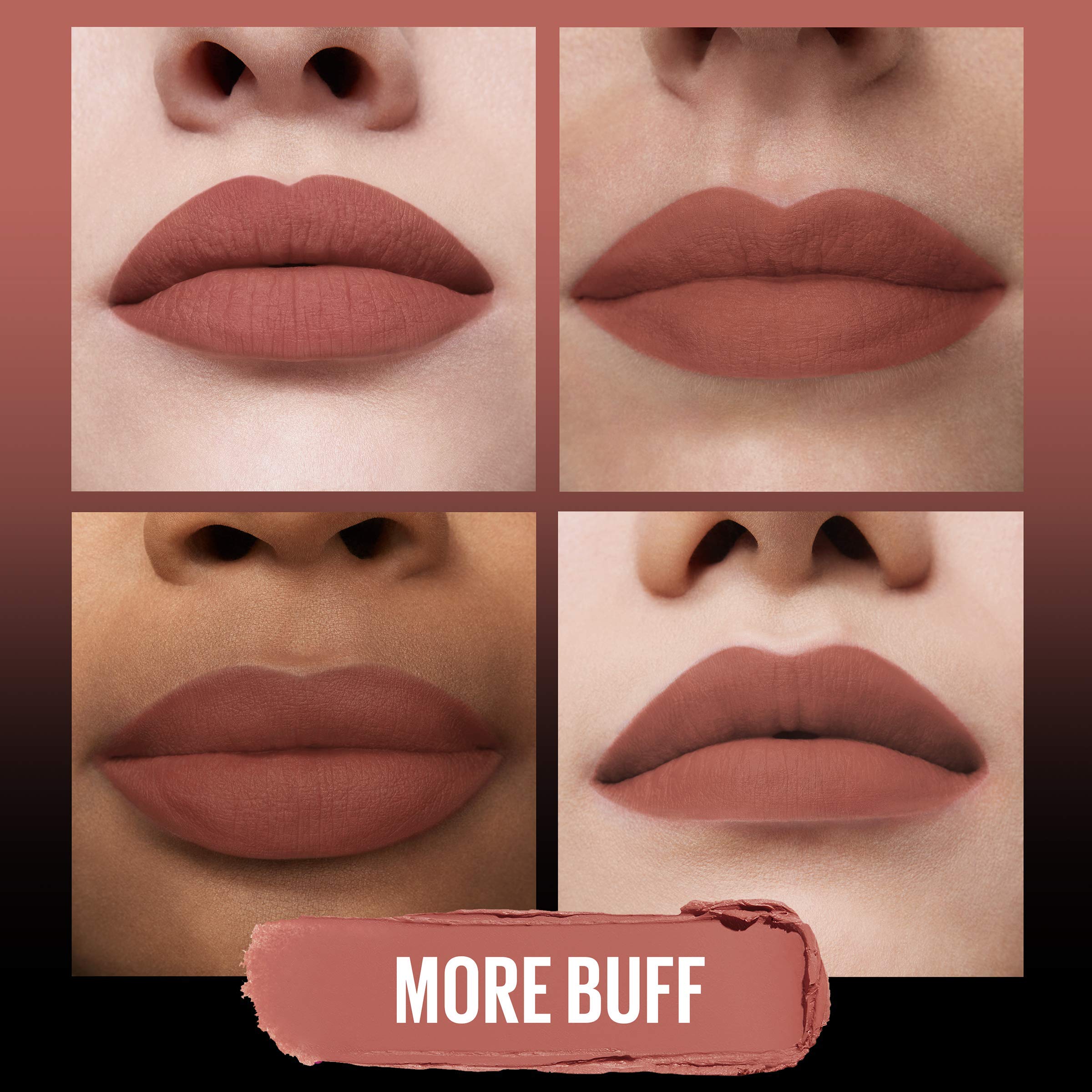 Maybelline Ultimatte aplicacion-suave: textura suave que desliza sin resecar.