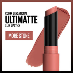 Maybelline Ultimatte labio en tono Café, color intenso y cobertura confortable.