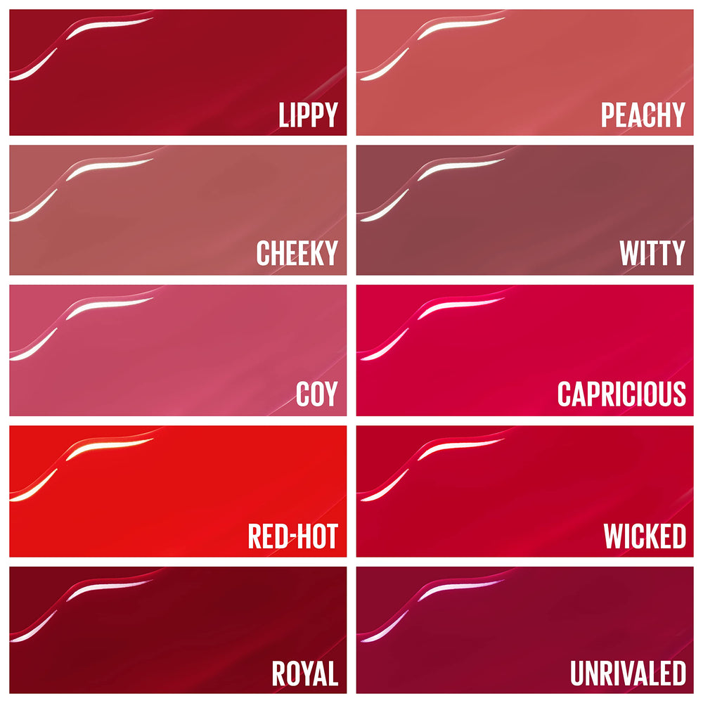 Maybelline Vinyl Ink, fórmula vegana y pigmentos intensos para labios.