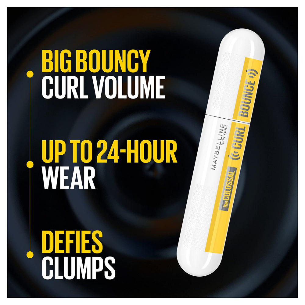 Maybelline Colossal Curl Bounce: pestañas curvadas para definición visible sin esfuerzo.