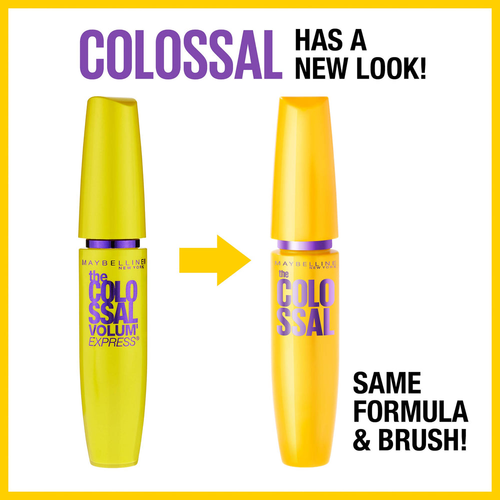 Cepillo Mega de Maybelline Volum' Express Colossal Mascara para volumen instantáneo.