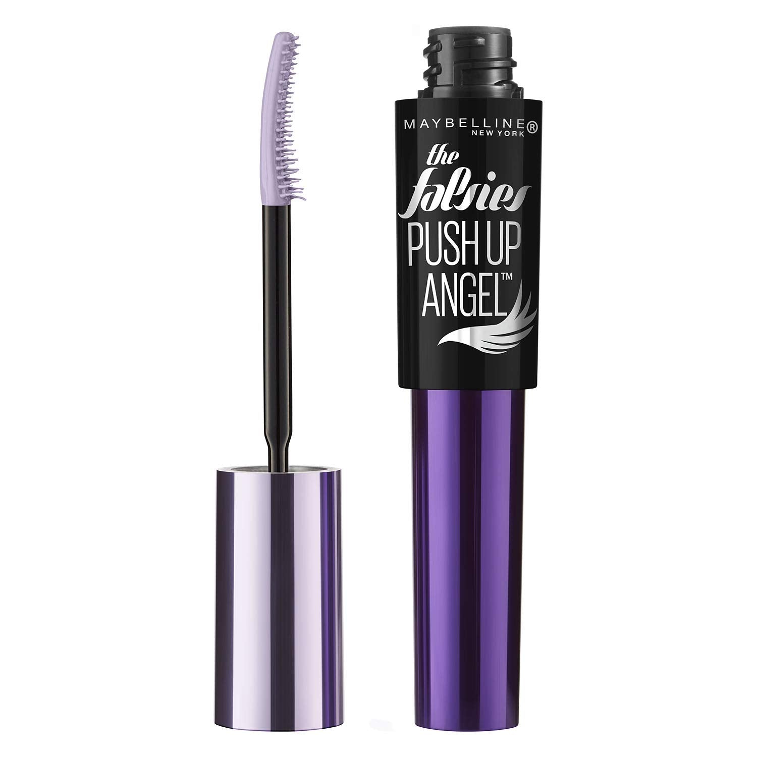 Maybelline Volum' Express Falsies Push Up Angel alarga y eleva pestañas para un look definido.