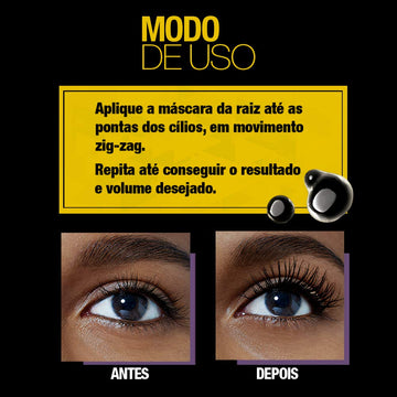 Maybelline Colossal Waterproof, ideal para uso diario con lentes de contacto.