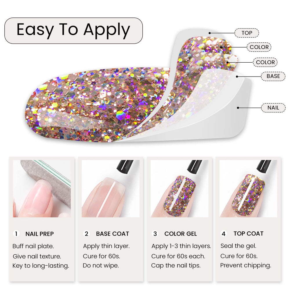 MAYCHAO esmalte gel 15ml para manicura casera, fácil de aplicar