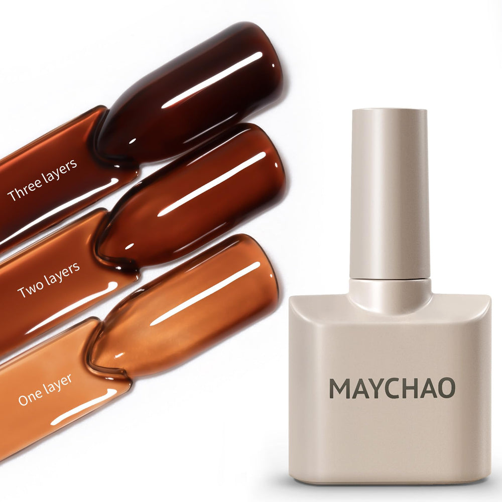 MAYCHAO esmalte gel jelly 15ml en botella, acabado translúcido natural