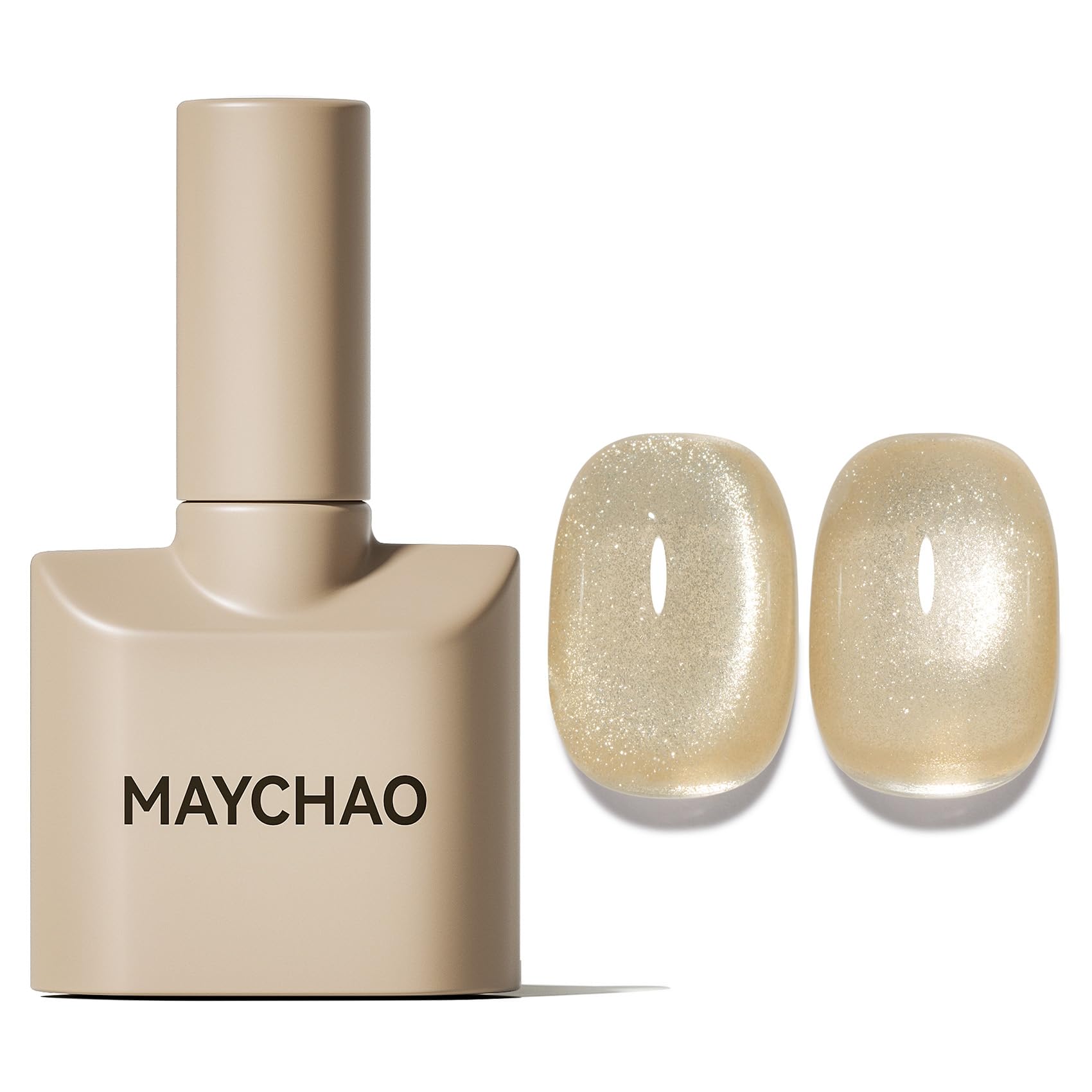MAYCHAO ojo-gato 15ml: esmalte con imán para elegante efecto champán oro y brillo