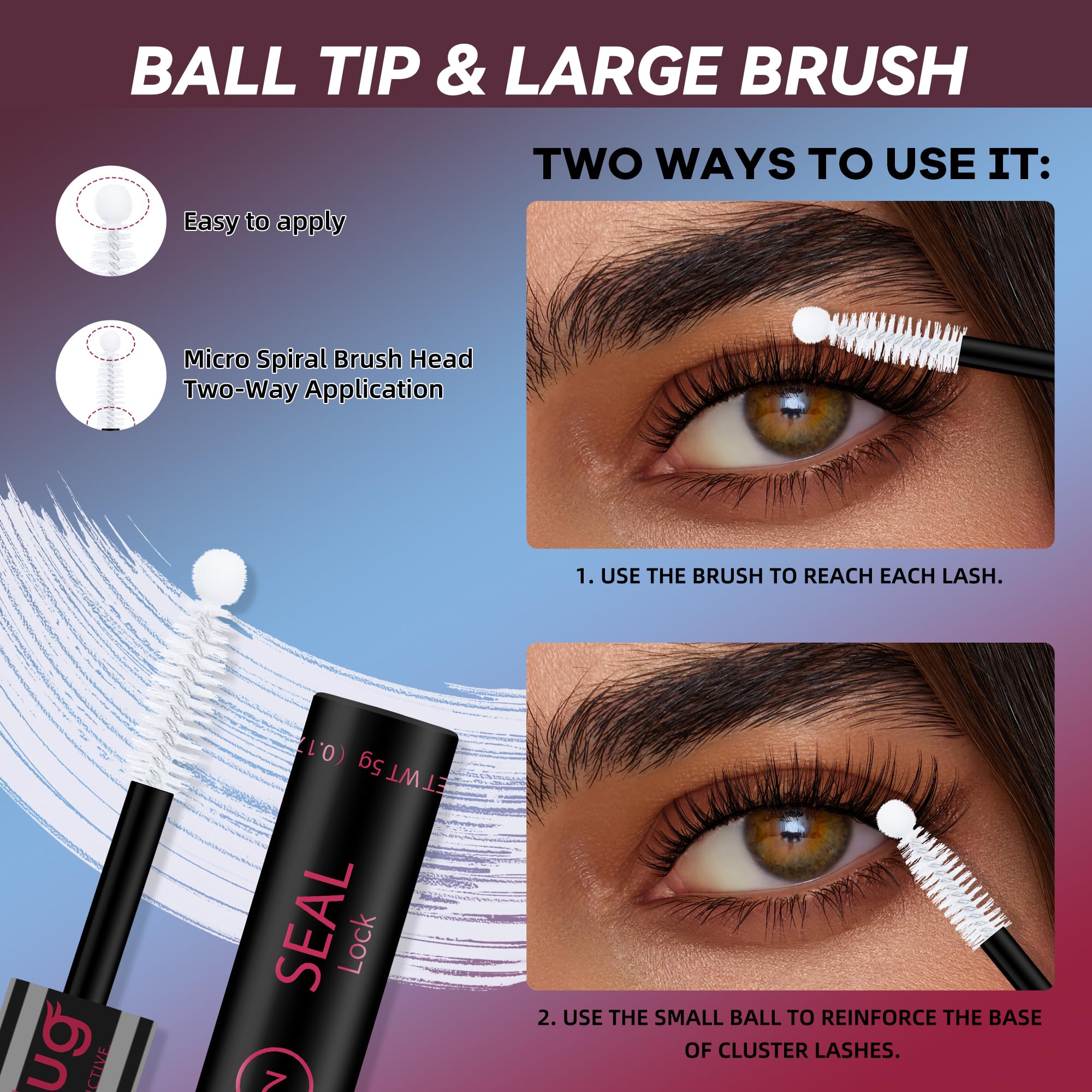 Mayhug Lash Bond y Sellado 72 horas de duración para look prolongado
