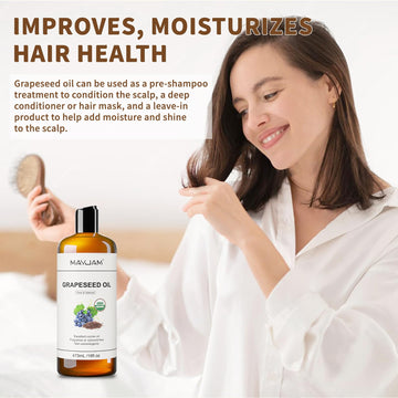 MAYJAM aceite de uva portador para diluir aceites esenciales y aromaterapia.
