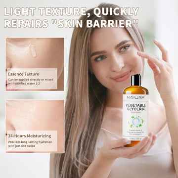 MAYJAM glicerina vegetal para masaje, base suave y humectante.