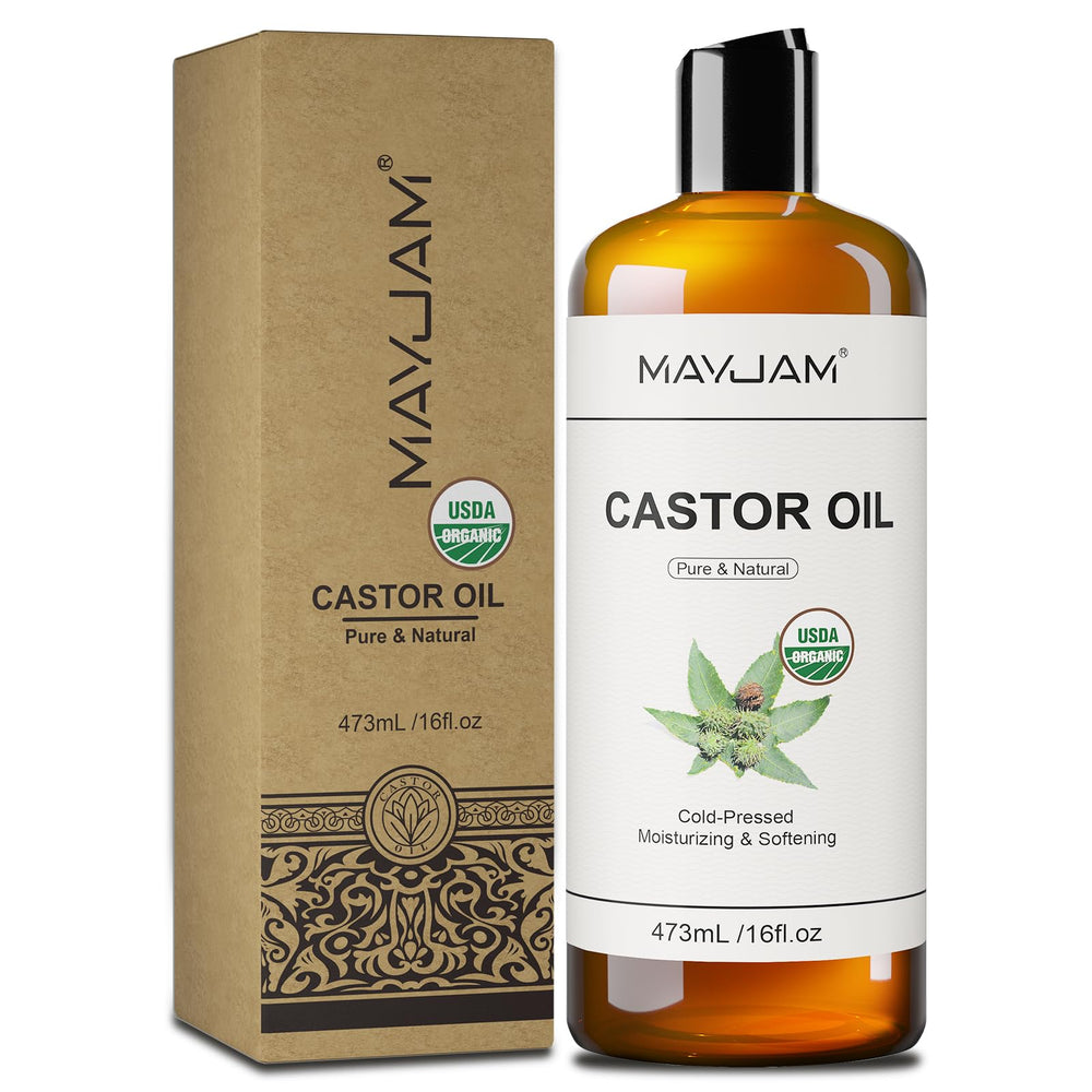 MAYJAM Masaje corporal con aceite de ricino para bienestar.