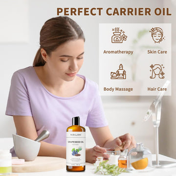 MAYJAM textura ligera de aceite de uva con absorción rápida.