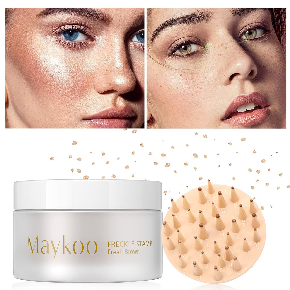 MAYKOO Freckle Cushion - aplicador de pecas para un acabado natural