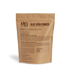 MB Herbals Aloe Vera Polvo: textura fina para mascarillas capilares.