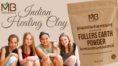 MB Herbals Multani Mitti puro, ideal para limpieza y cuidado de la piel