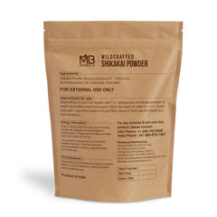 Textura fina de Shikakai de MB Herbals para limpieza suave del cuero cabelludo.